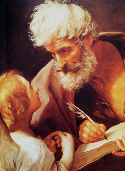 Guido Reni St Matthew and the angel Spain oil painting art
